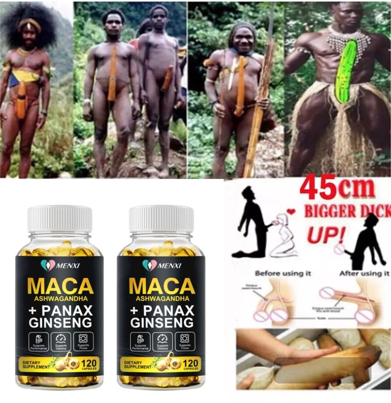 Male Enhancement Gummies Booster & Thicker Last Longer Stronger Bigger 240 Caps