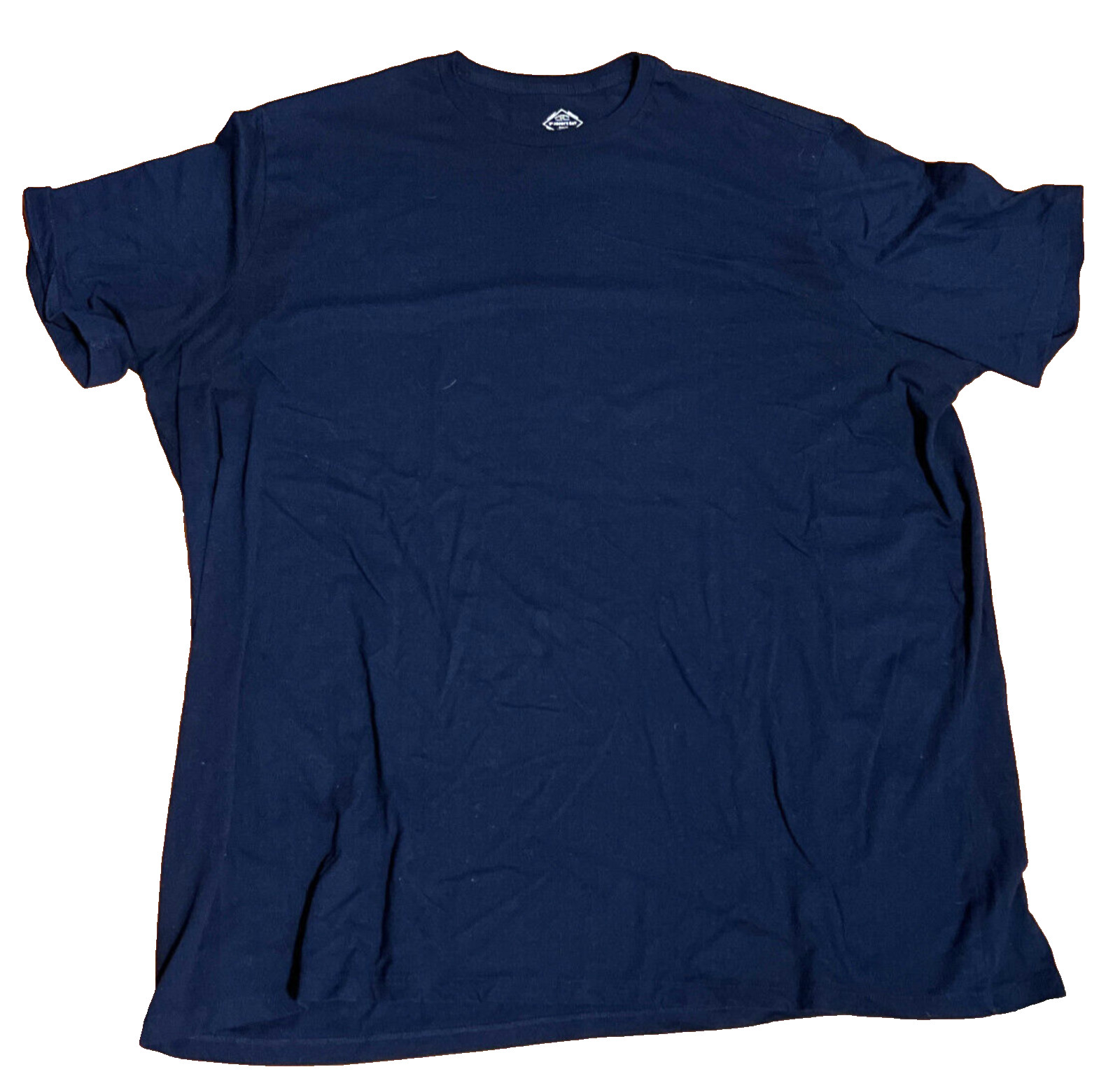 St John’s Bay Quick-Dri Easy-Care Navy Blue Tee Shirt Men’s 4XLT ~ EUC