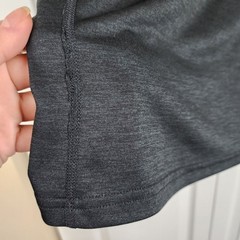 Tek Gear DryTek Men Top Running Layering Shirt 1/4 Zip Pullover Charcoal