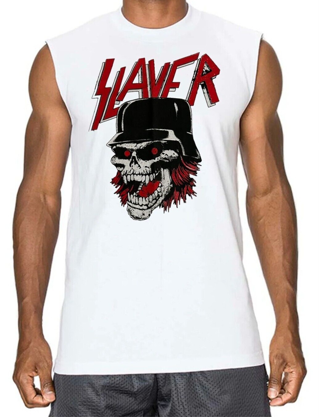 Slayer C Thrash Metal Men's Muscle Shirt (Multiple Variations) gallery