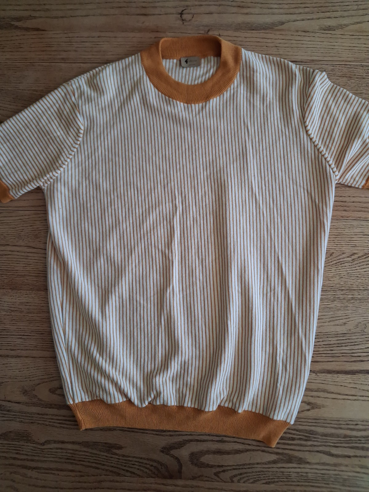 Gabicci Craddock Knit Loose Cotton Blend Green Stripes Mens Sz M