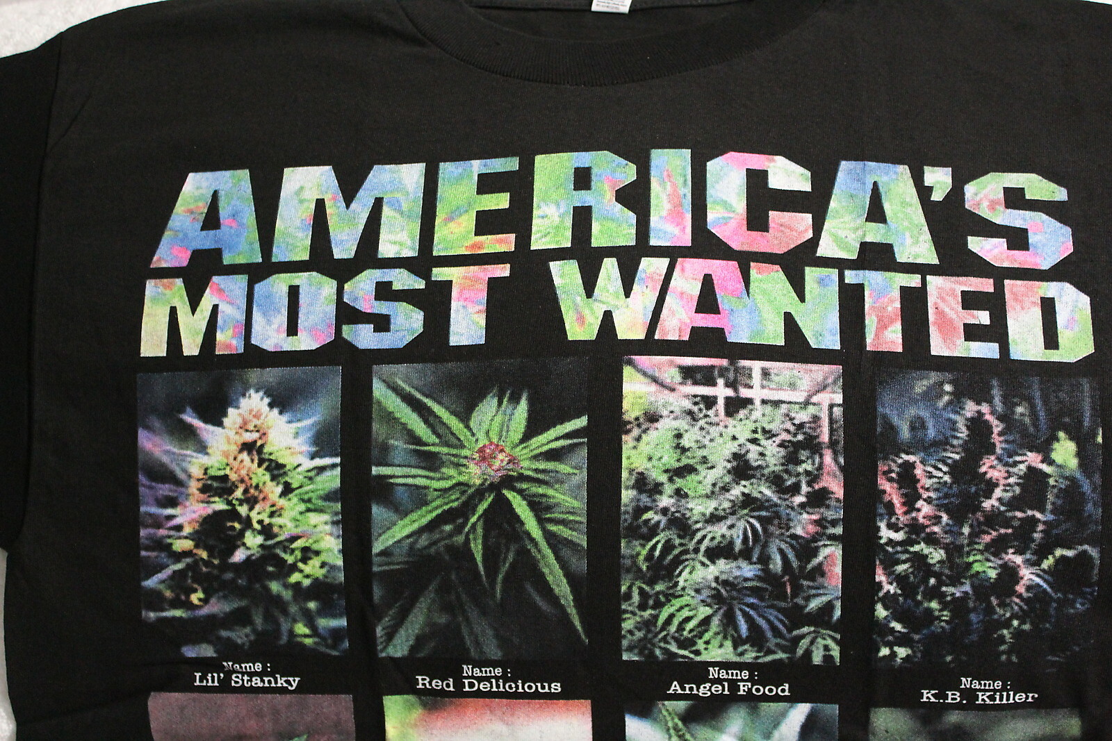 MARIJUANA AMERICA'S MOST WANTED WEED CANNABIS KUSH T-SHIRT gallery