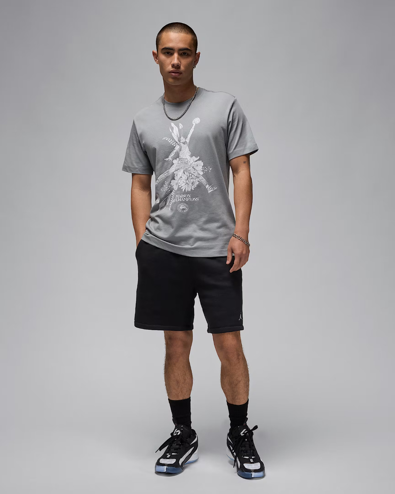 Nike Jordan Sports Men's Dri-FIT T-Shirts FZ1928-073 Gray US Size XS-3XL New gallery