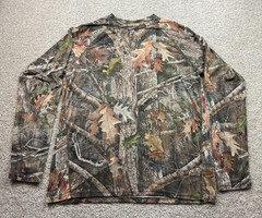 Cabelas Shirt Mens Large Brown True Timber Camo Kanati Hunting Long Sleeve