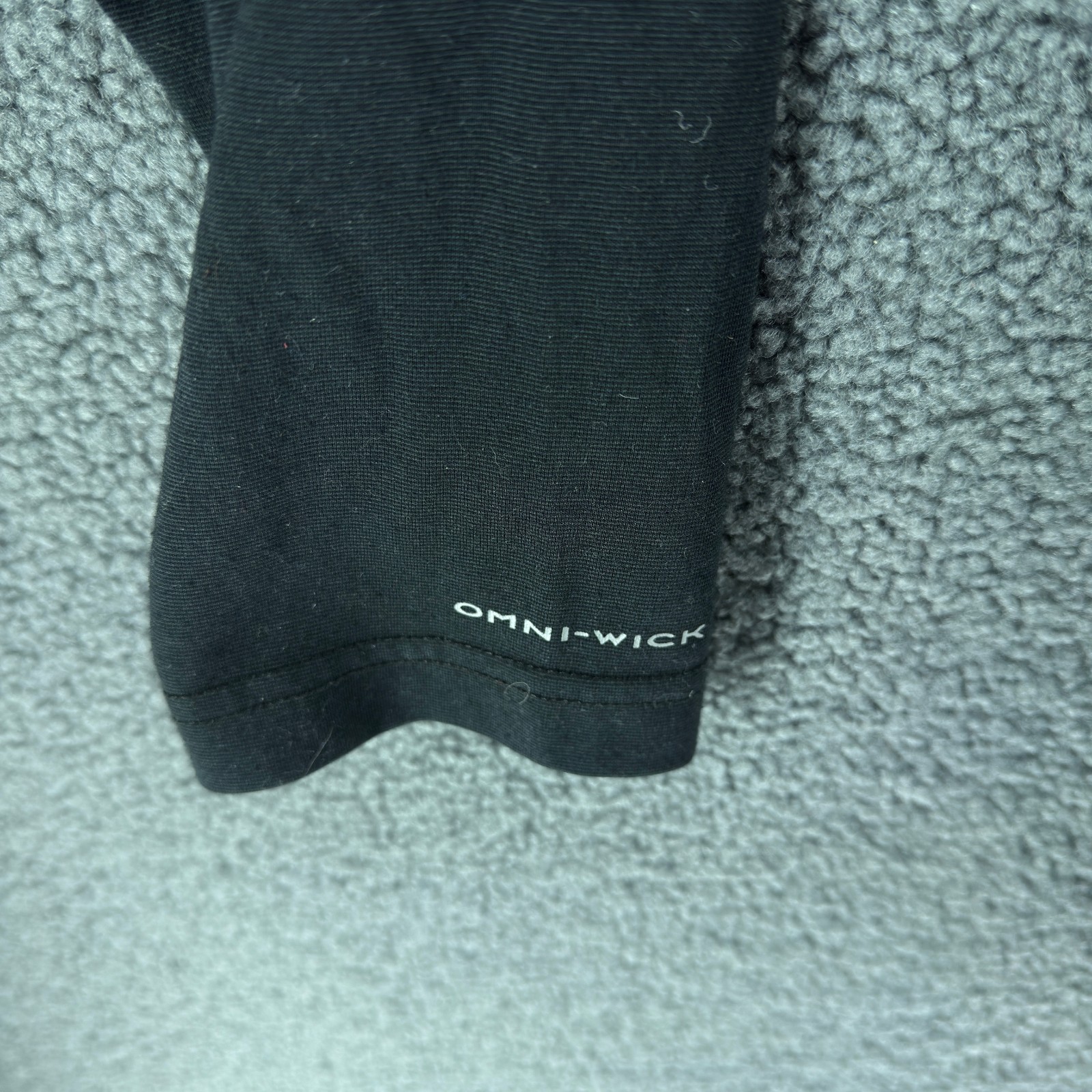 Columbia Shirt Mens XL Omni-Wick Black 1/4 Zip Pullover Performance Long Sleeve gallery