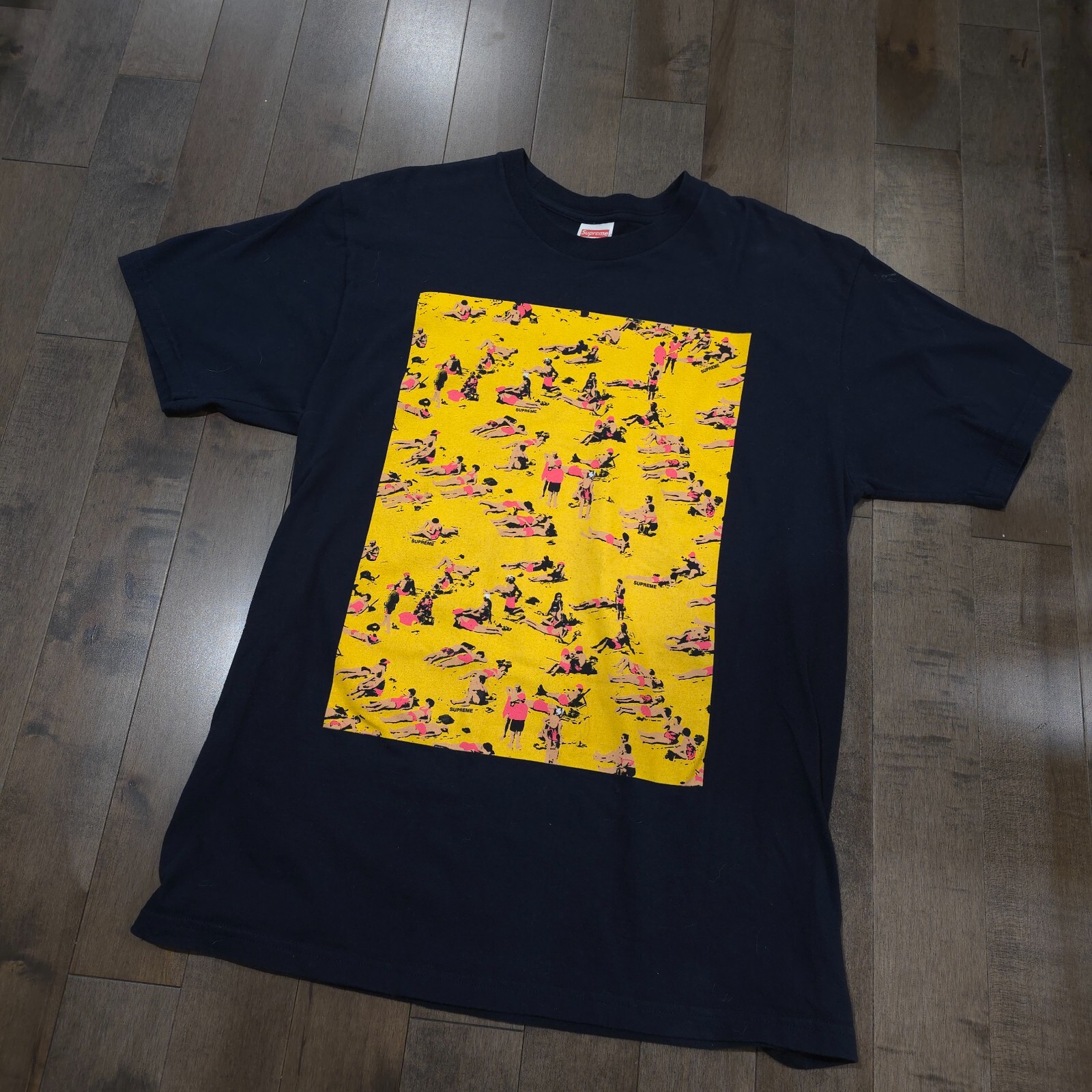 Supreme SS16 Beach Tee Black Size L Large Vintage Shirt T 2016 gallery