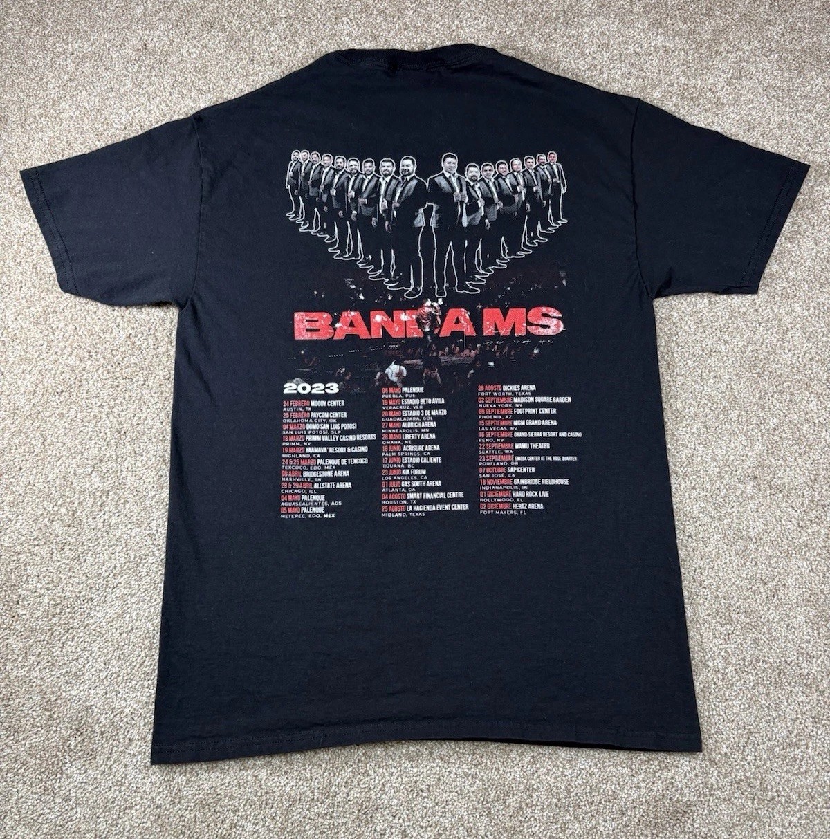 2023 Banda MS Sinaloense De Sergio Lizarraga T Shirt • Adult Size Medium gallery