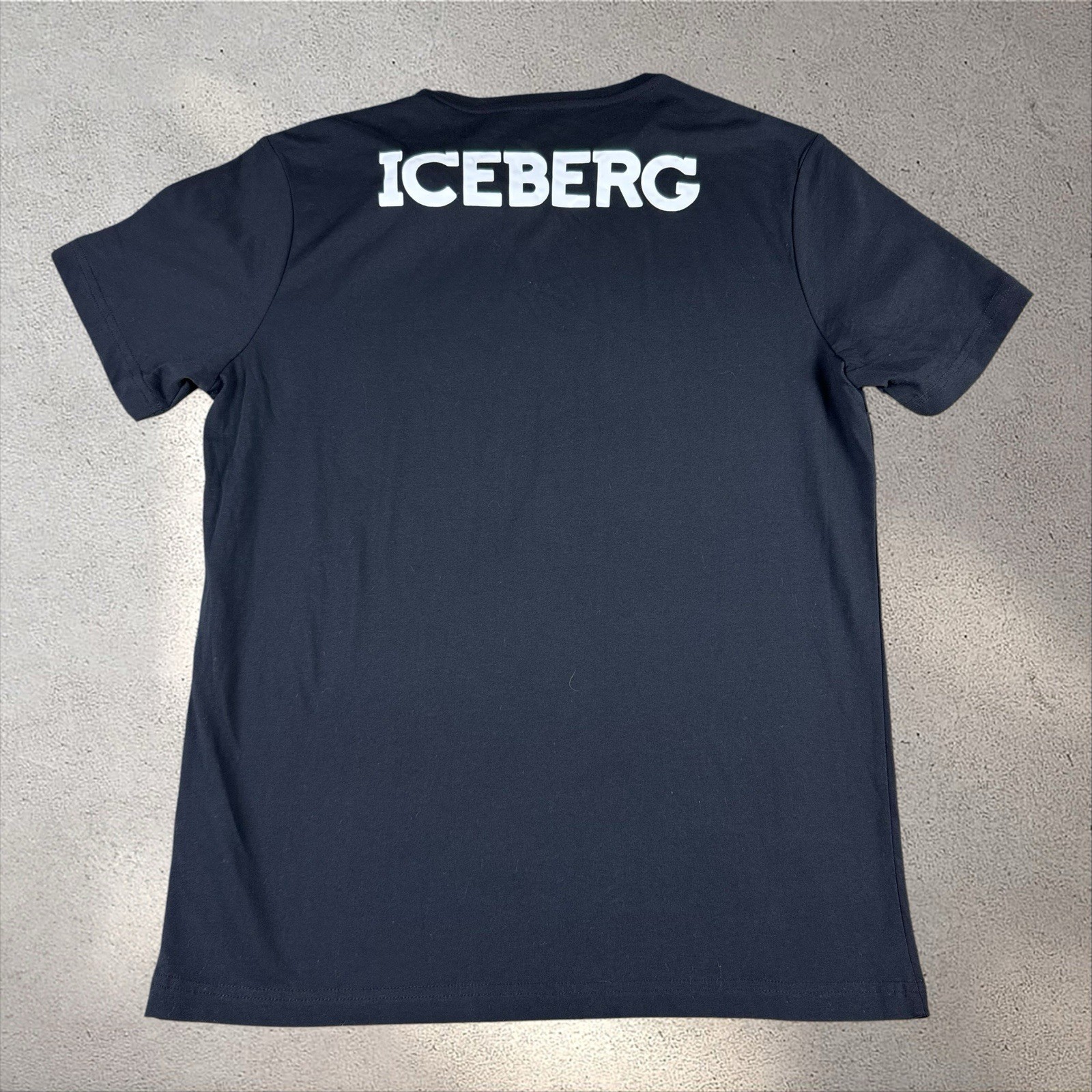 NWT Iceberg Jeans Men's XL Black Graphic Logo Shirt Italy Designer gallery