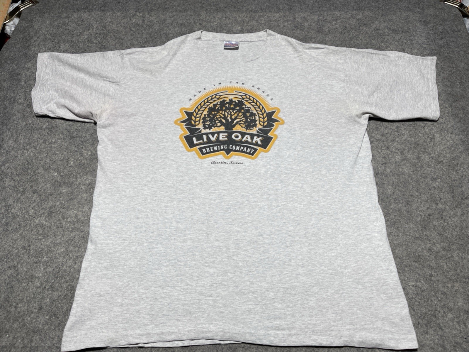 Vtg Y2K Made in The Shade Live Oak Brewing Co XL AUSTIN TX Shirt Single Stitch