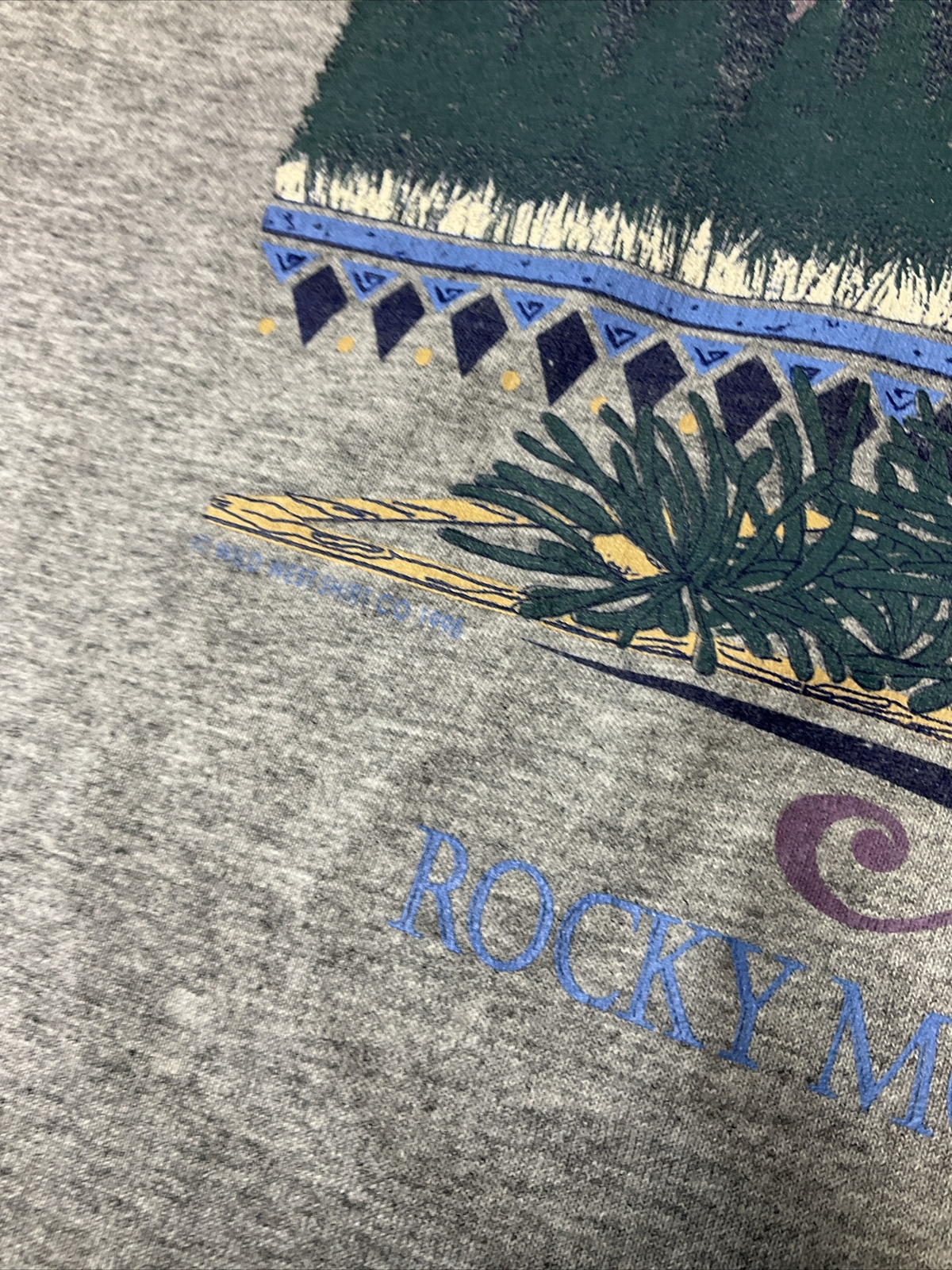 Vintage 90s Colorado Shirt Sz M Rocky Mountain National Park Graphic Tee USA gallery