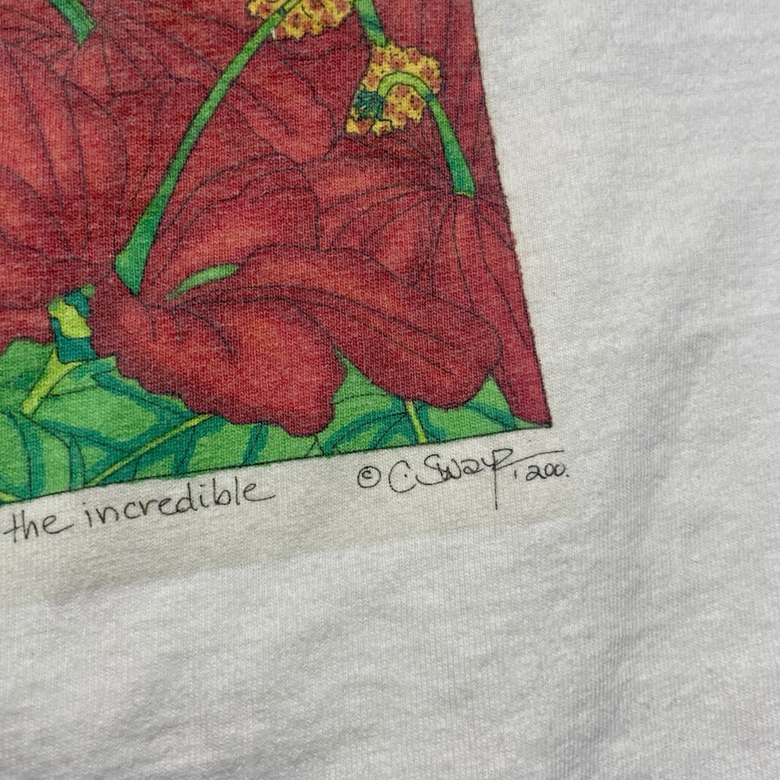 Vintage 2000 Tropical Ocean Beach Adventure Size Large Nature Art Tshirt gallery