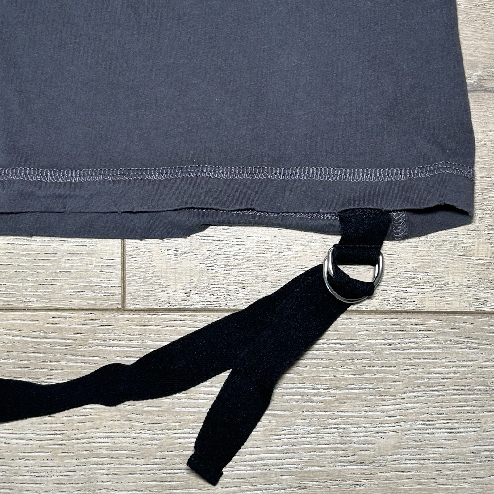 Helmut Lang Meatpacking Crewneck T Shirt Gray Large NYC Designer Tee gallery