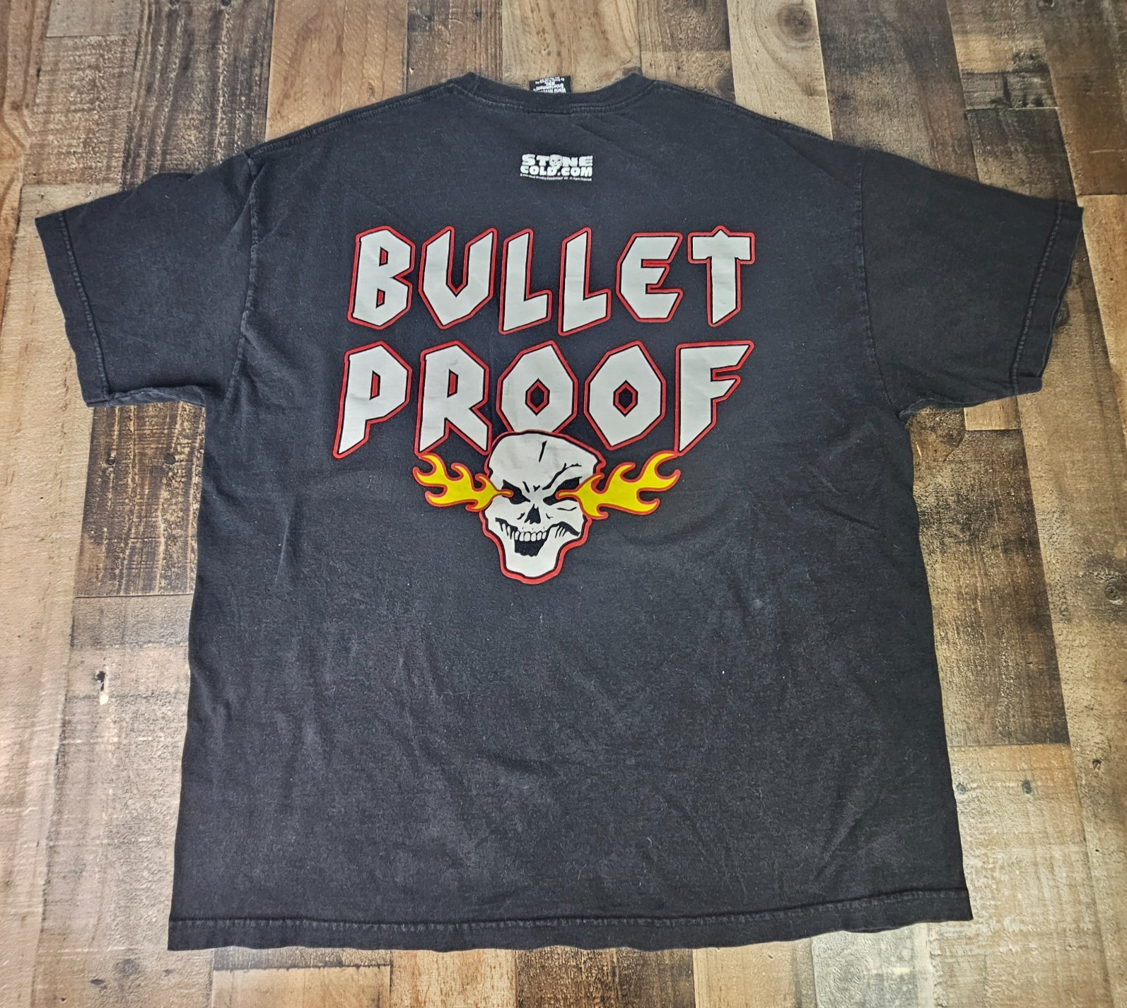 Vintage Stone Cold Steve Austin Bullet Proof WWE T Shirt Size XXL 2003 DEADSTOCK gallery