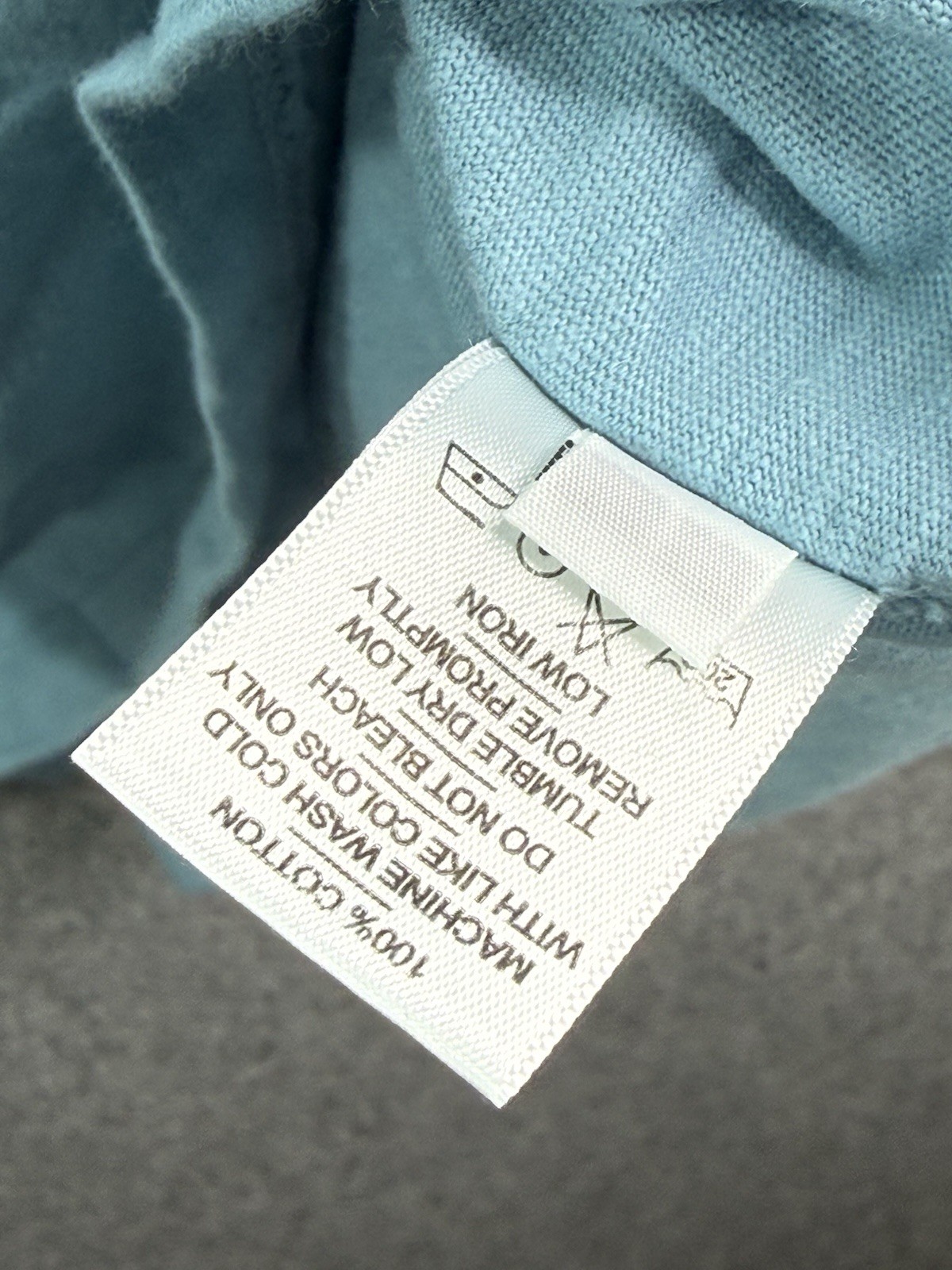American Giant Adriatic Blue Premium Slub Crew Neck T Shirt Men’s Large USA Made gallery