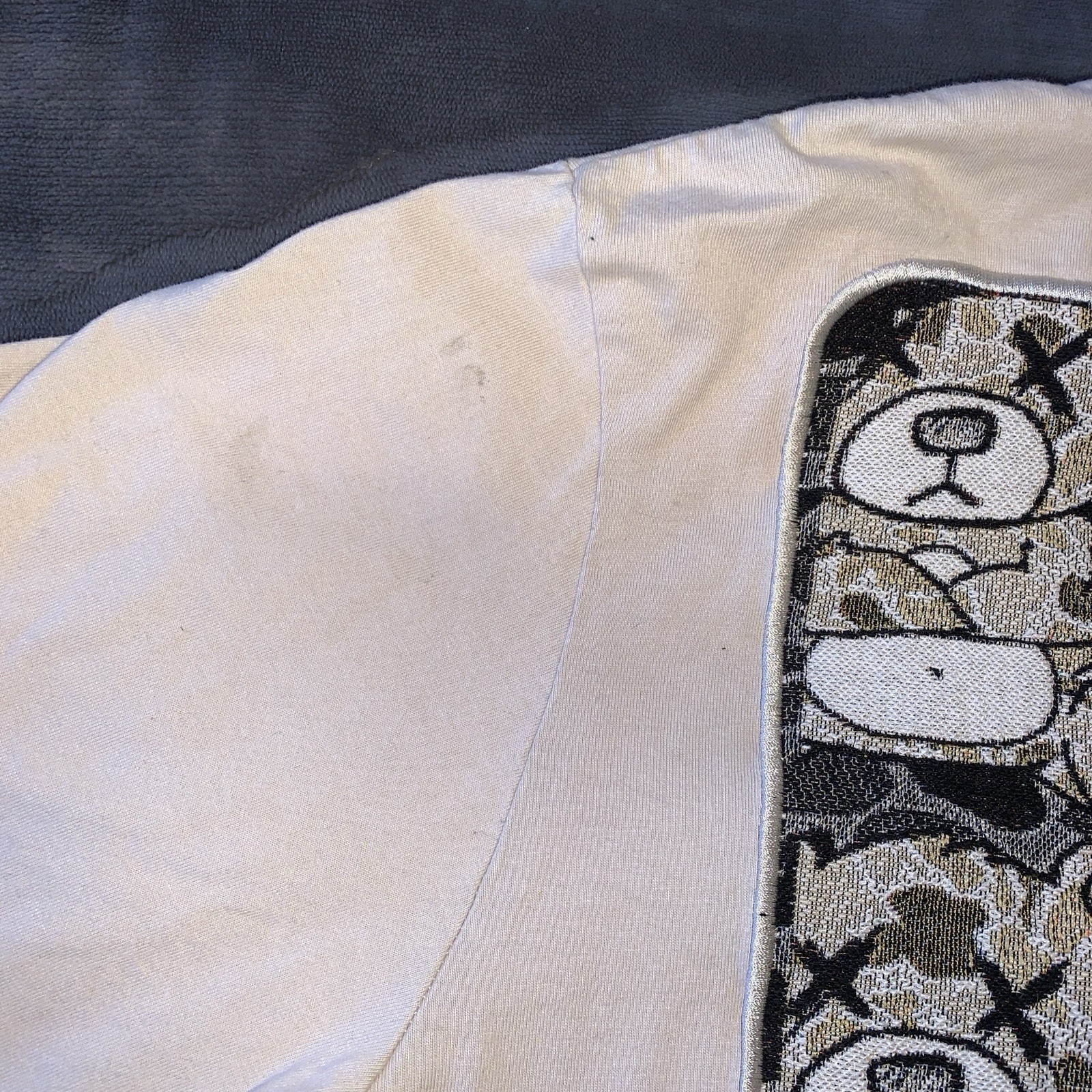 Super Massive Certified Legend Beige Embroidered Teddy Bear Shirt XL Streetwear gallery
