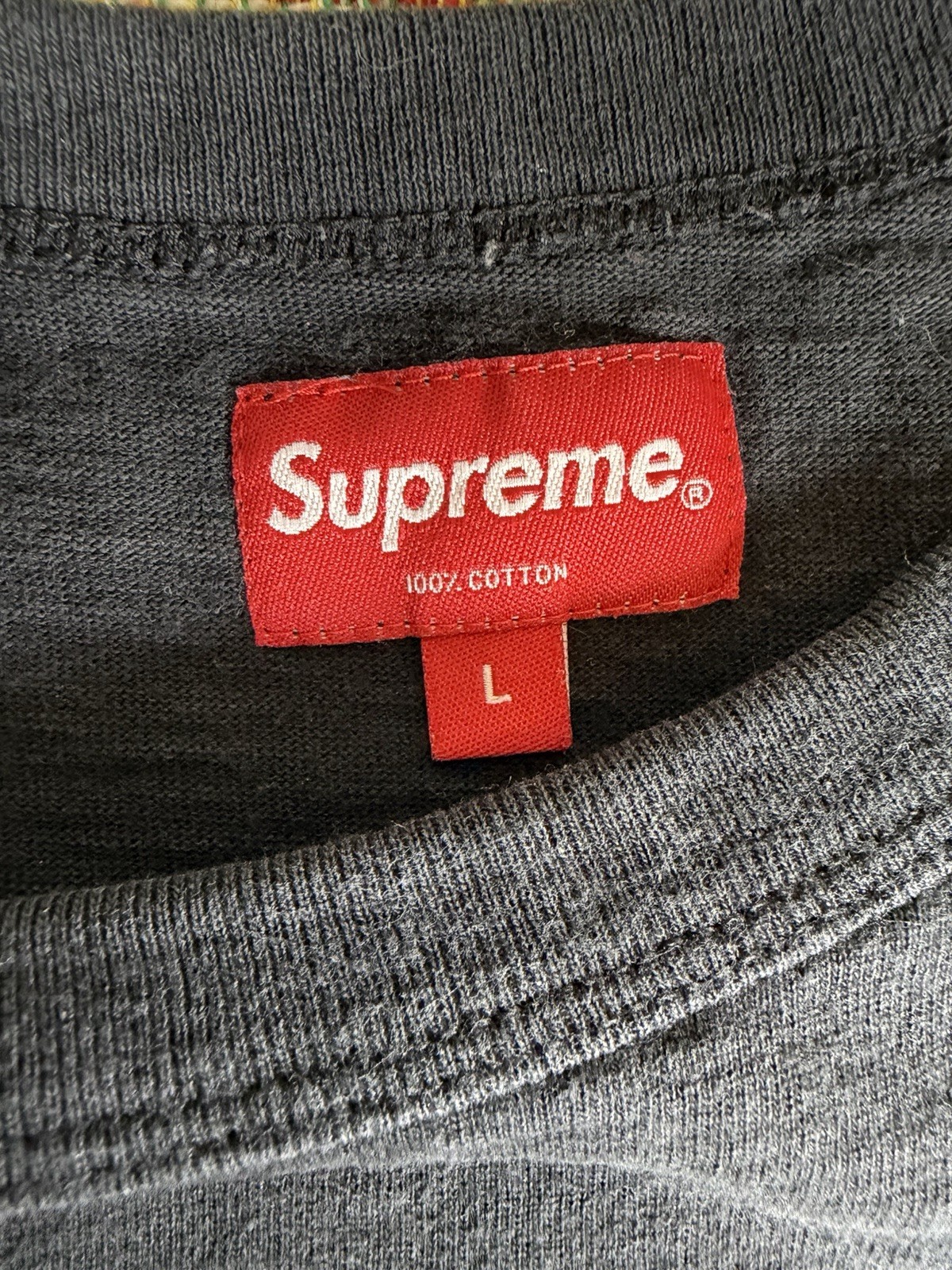 Rare SUPREME FW20 2020 Shoulder Arc Spell Out T Shirt Streetwear Black Large Fad gallery
