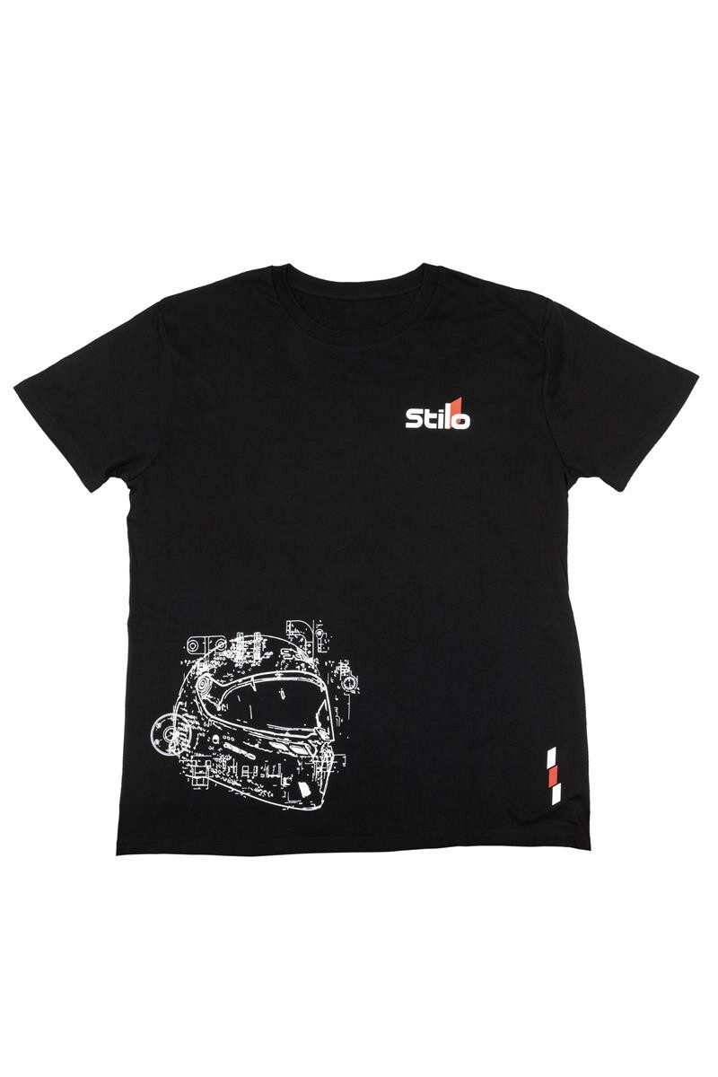 Stilo Black T-Shirt XS-XXXL 100% Cotton