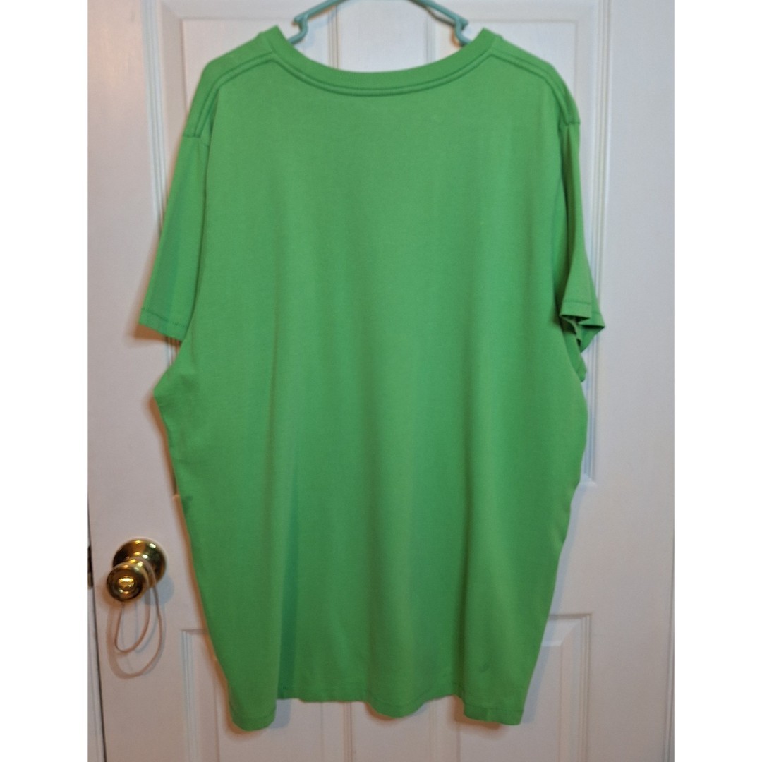 Aeropostale Lime Green White Spell Out Logo Graphic Tshirt Preppy Y2K Size XXL gallery