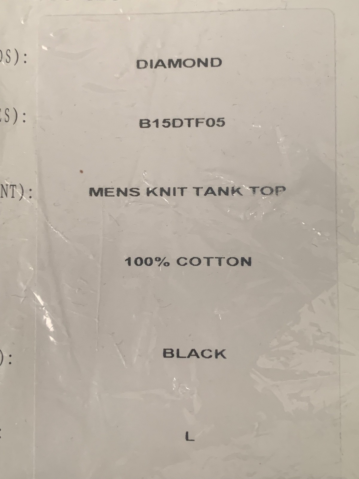 Diamond Supply Co. Tank Top, Stars, Black, Large, See Description gallery