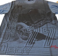 Bugle Boy Men’s T Shirt Vtg Long Sleeve XL Blue Cotton Skater Graphic Y2K 90s