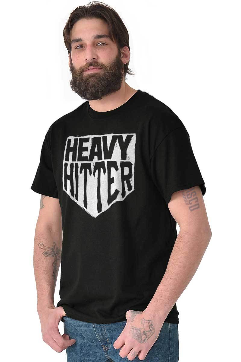 Baseball Sports Athlete Heavy Hitter Base Mens Casual Crewneck T Shirts Tees gallery
