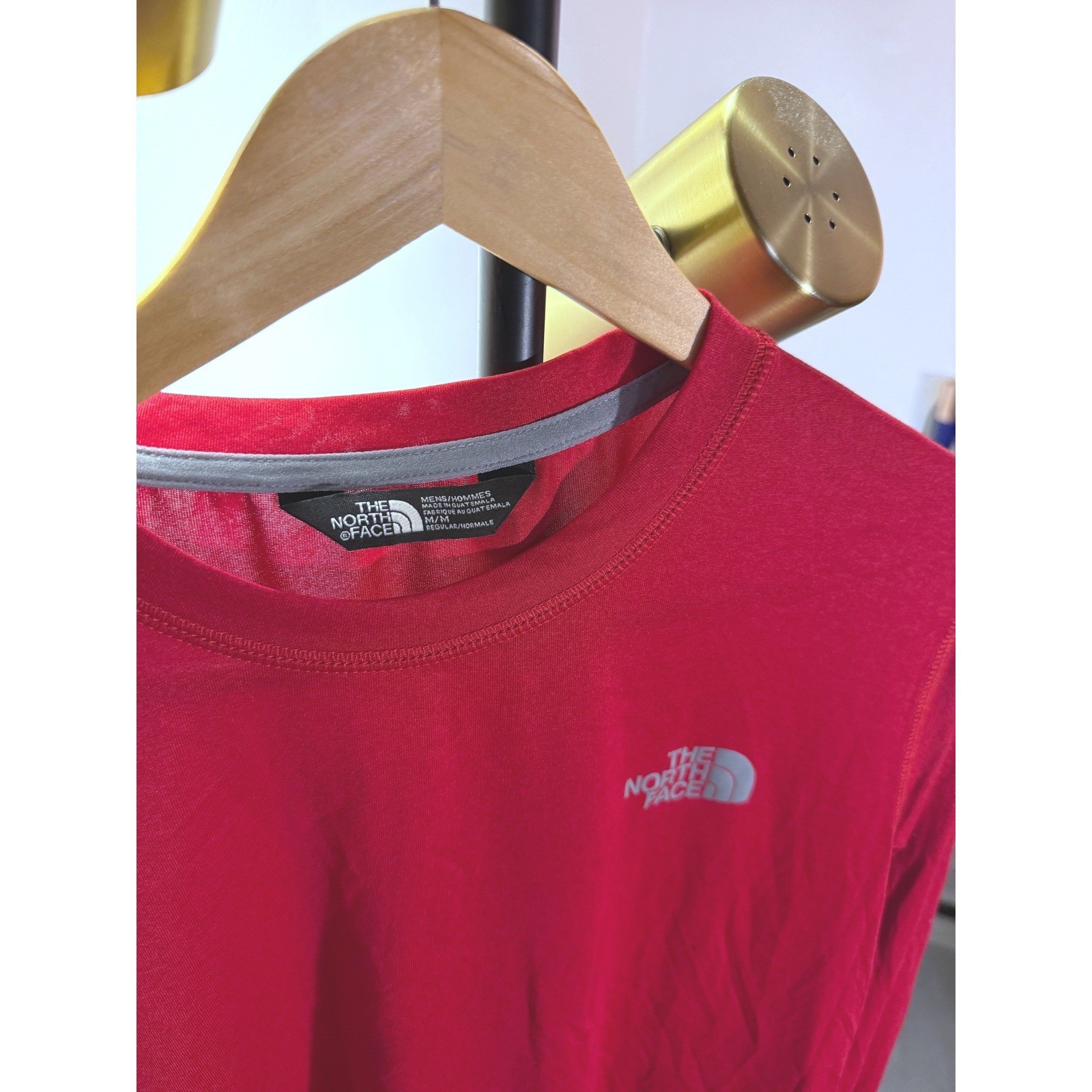 The North Face Mens FlashDry Long Sleeve Performance Shirt Red Medium NF0A3V6L gallery