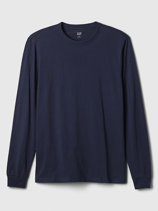 NWT GAP Everyday Soft Long-Sleeve Tee Shirt T-Shirt 100% cotton Navy Blue Men ML gallery