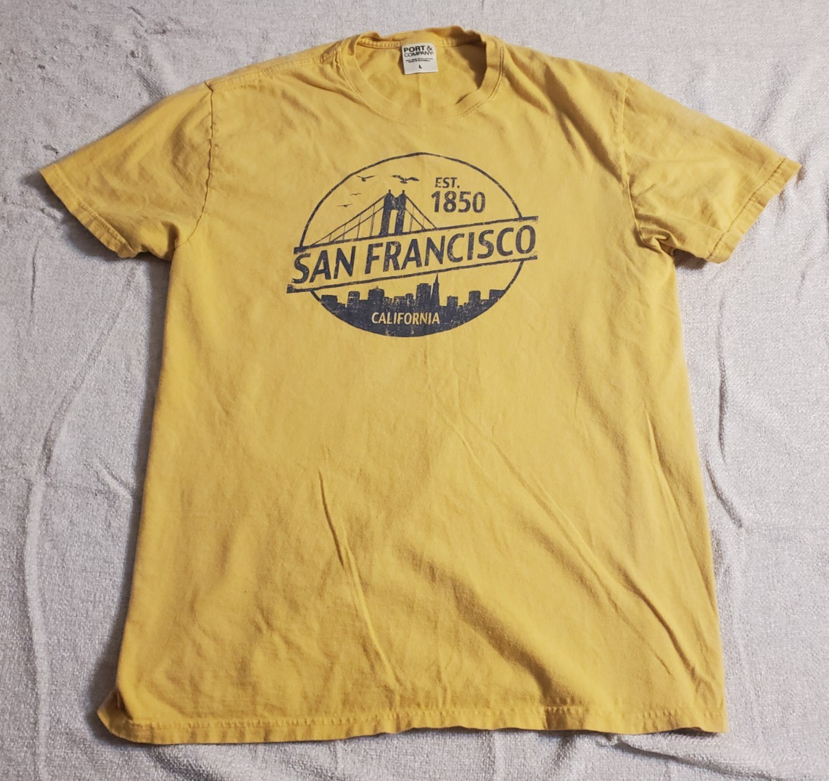 Port and company San Francisco California Men's Large Short Sleeve T-Shirt. 1850 gallery