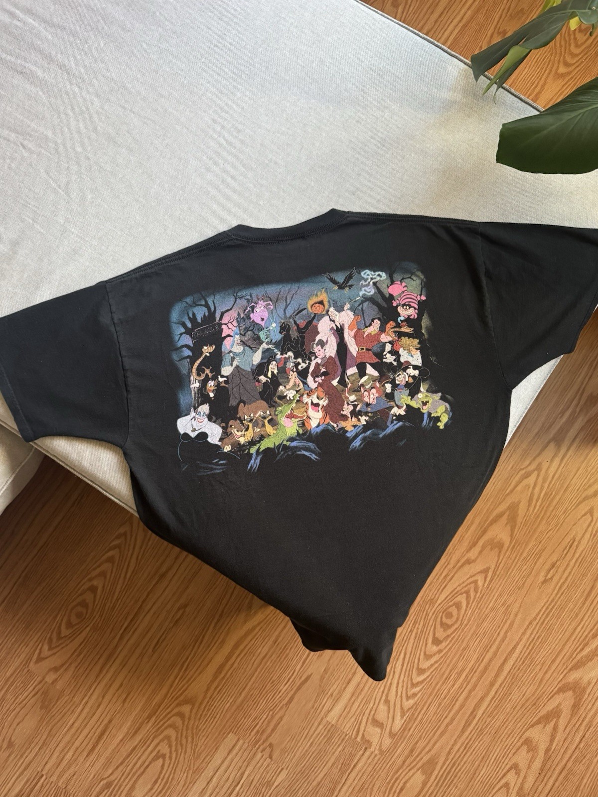 Vintage 90s Disney Villains Tee Double Sided Runaway Brain Mickey L Read gallery