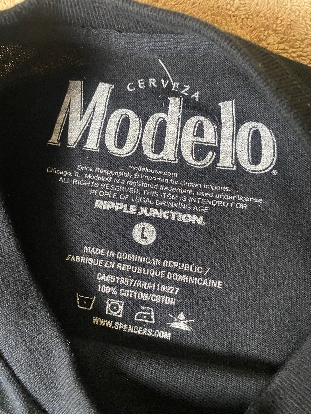 MODELO Beer "El Taqueria De Pelea" Ripple Junction Double Sided Tee SZ L-NWOT gallery