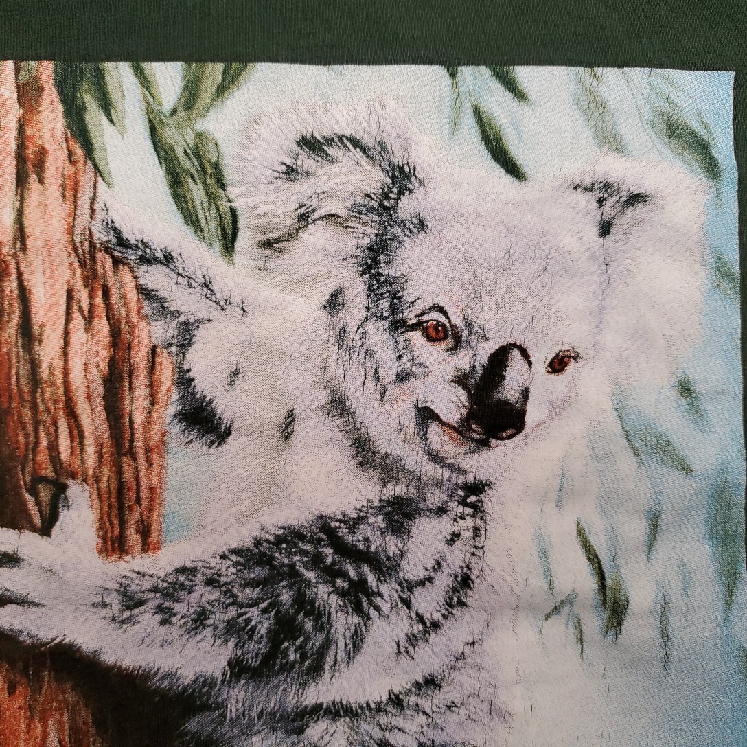 Vintage Koala Shirt Mens XL Green Single Stitch Nature Earth Foundation TEE gallery