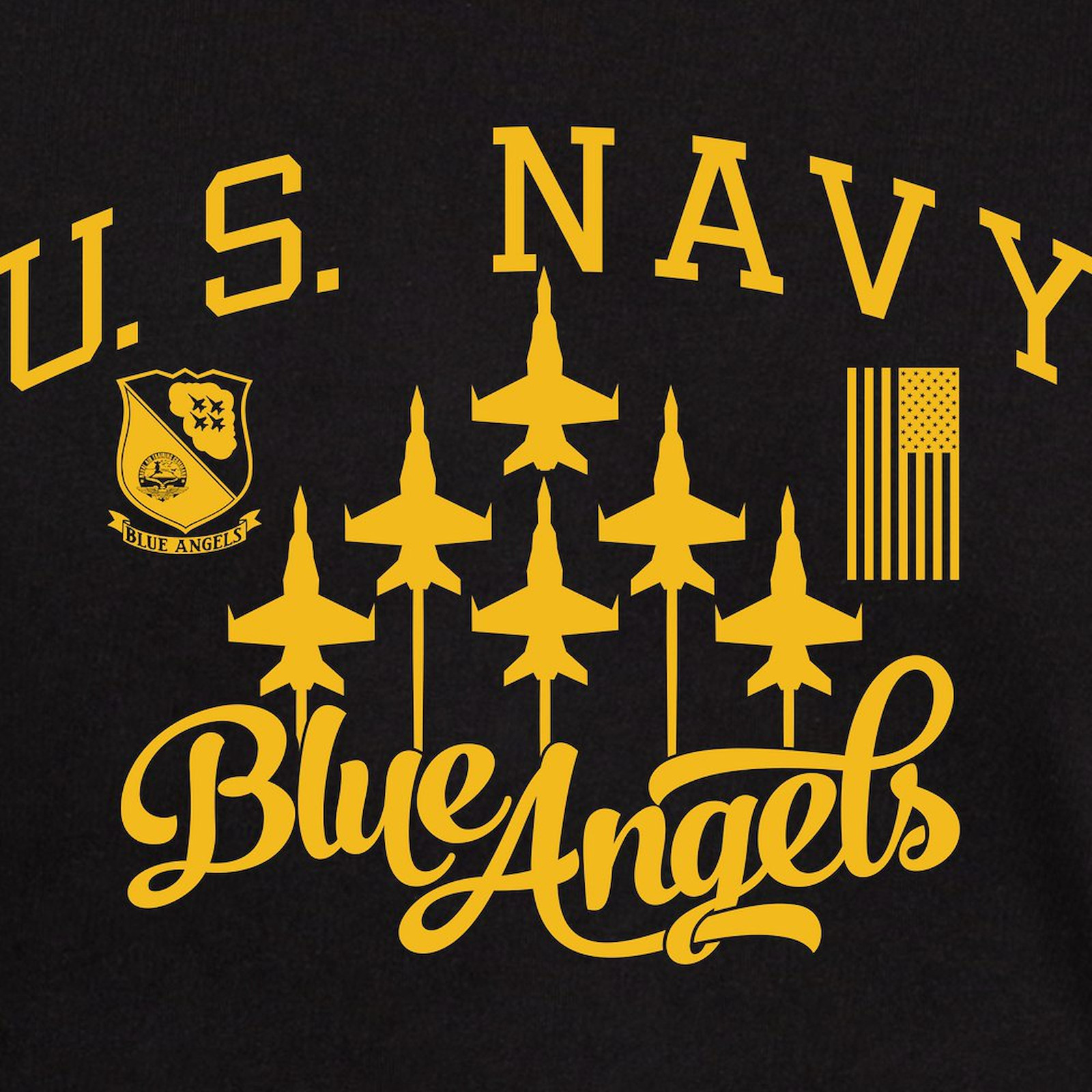 CafePress U.S. Navy Blue Angels Squadron Dark T Shirt Cotton T-Shirt (208046810) gallery