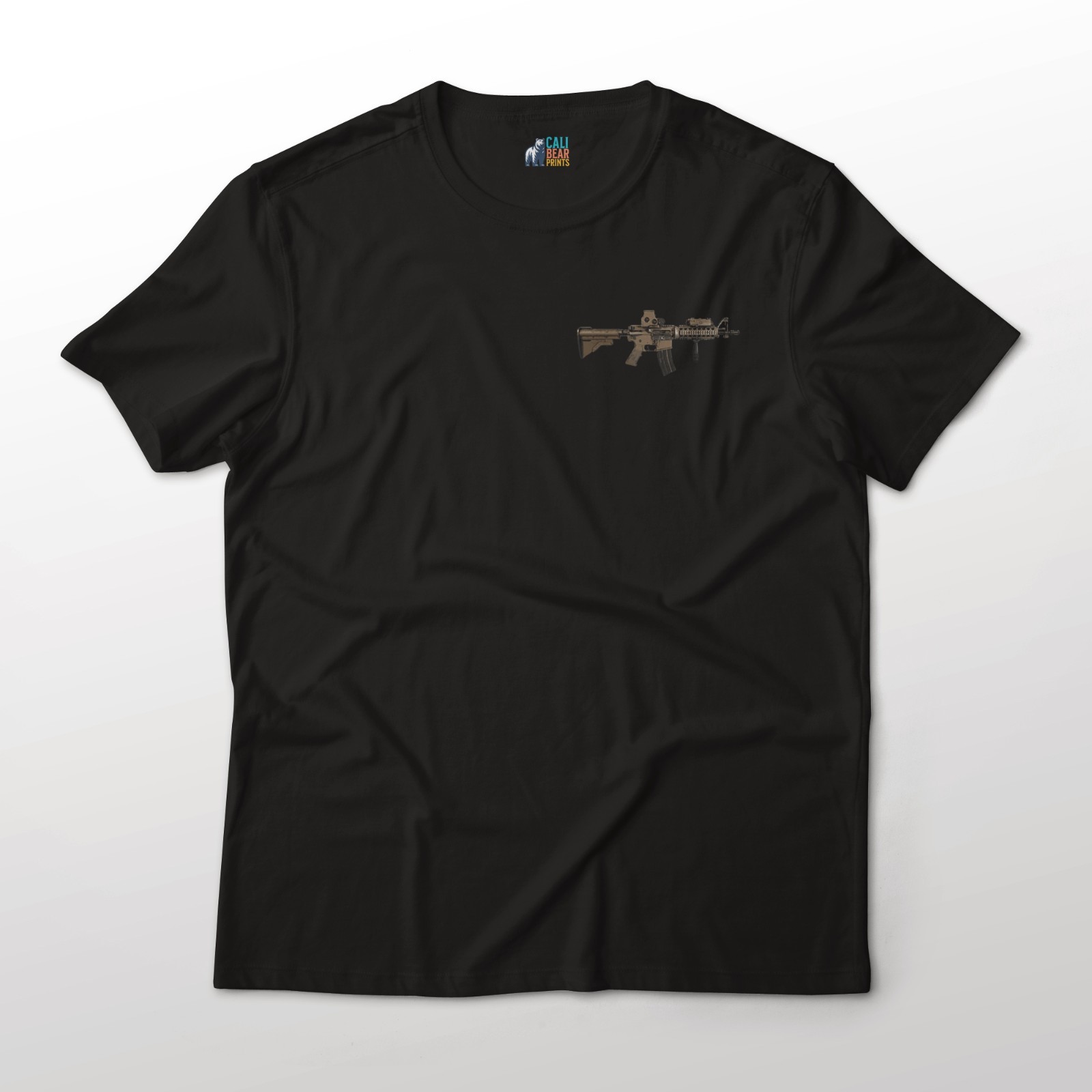 MK18 MOD 0 CQBR Gun Art Chest Graphic T-Shirt gallery