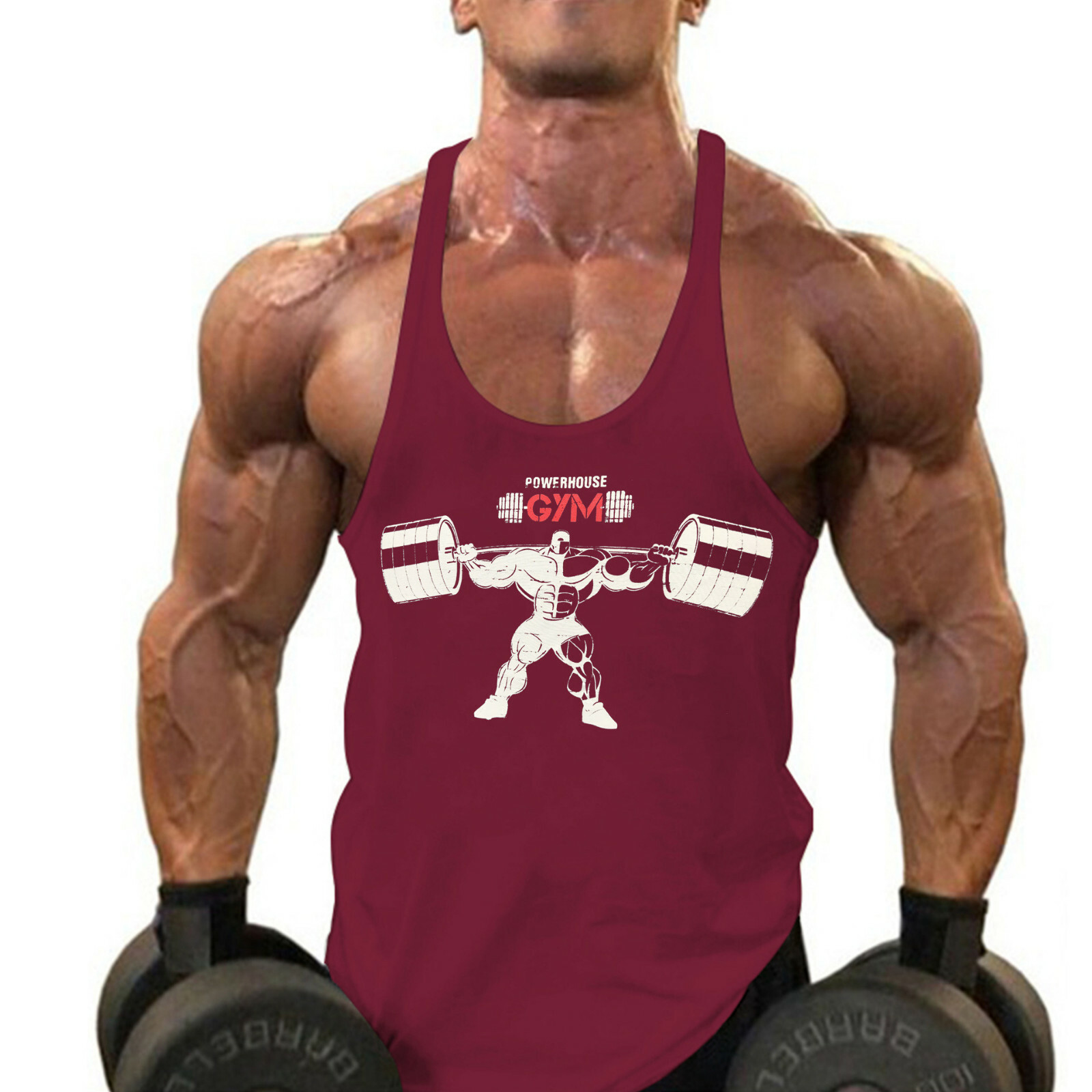 Men's Stringer Muscle Bodybuilding Shirt Tank Top Gym Singlet Fitness Sport Vest gallery