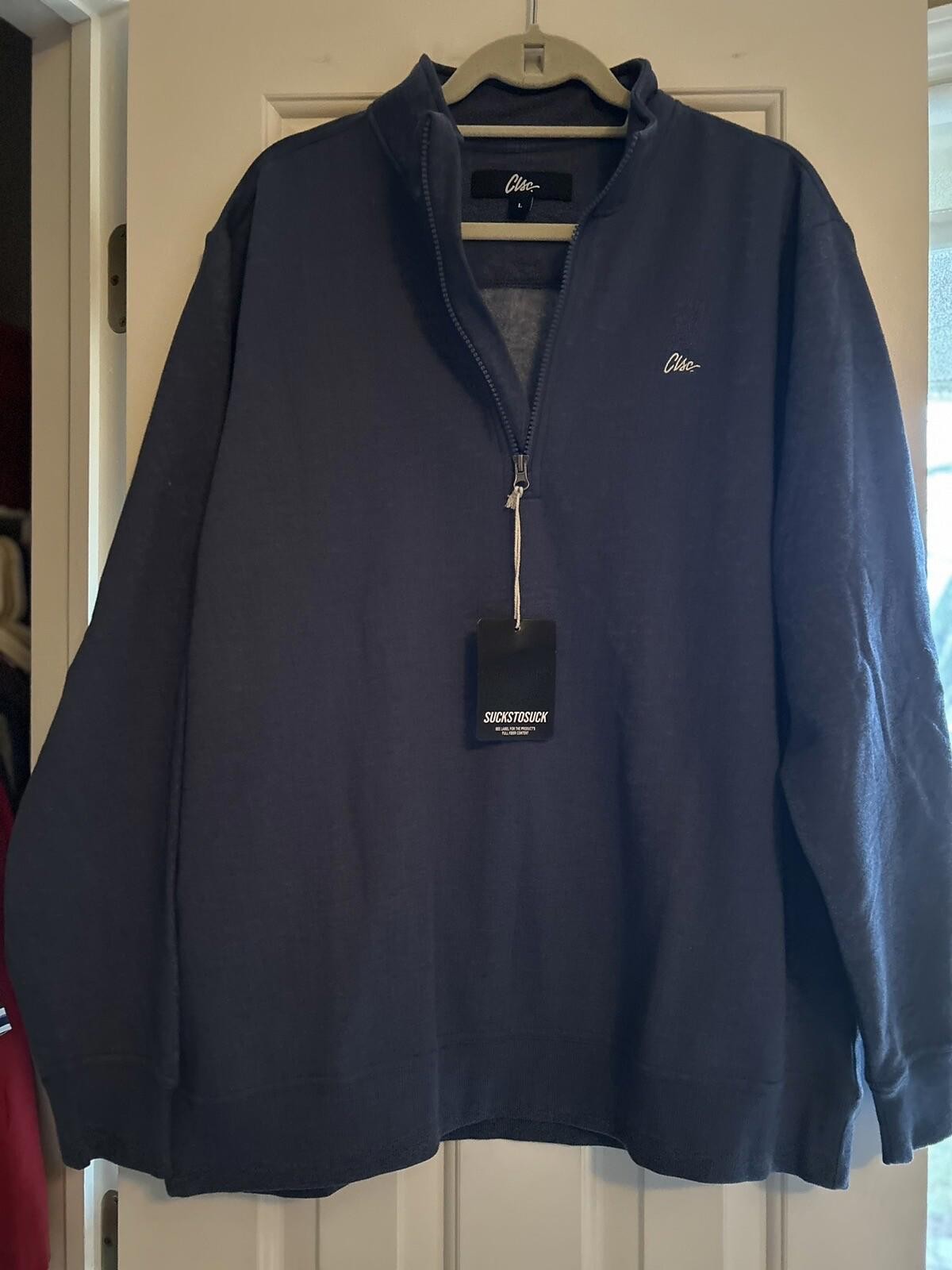CLSC Life 1/4 Zip Pullover Mens Size Large Blue Sweatshirt New gallery