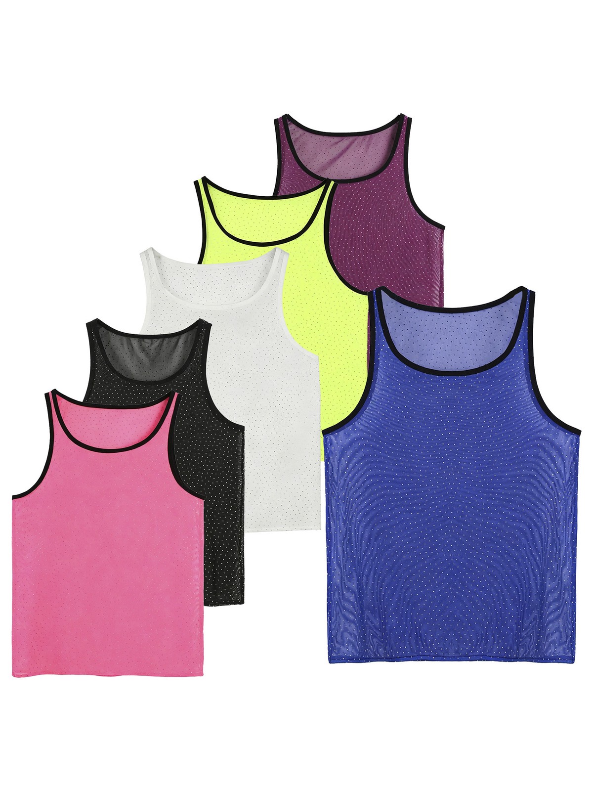 Men Quick Dry Summer Tee Shirt Mesh Slim Fit Training Top Athletic Muscle Vest gallery