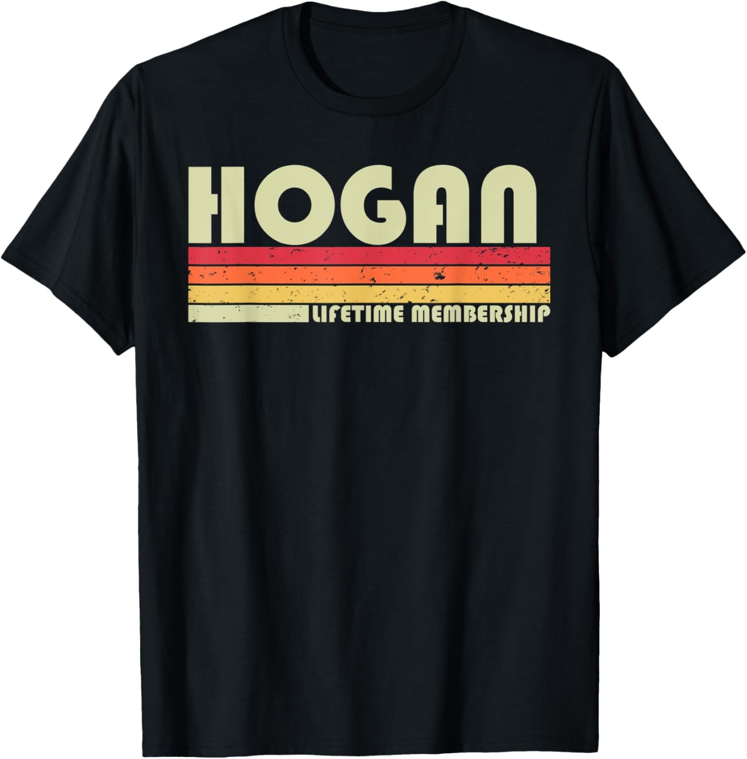 HOGAN Surname Funny Retro Vintage 80s 90s Birthday Reunion T-Shirt