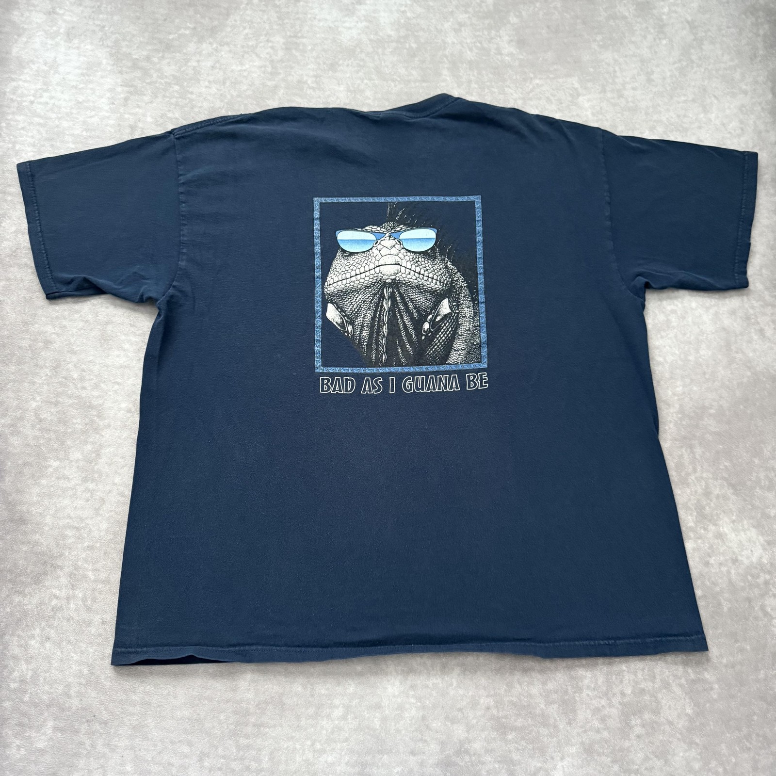 Vintage Costa Maya Mexico Iguana Shirt Mens 2XL Funny Reptile Glasses Surf