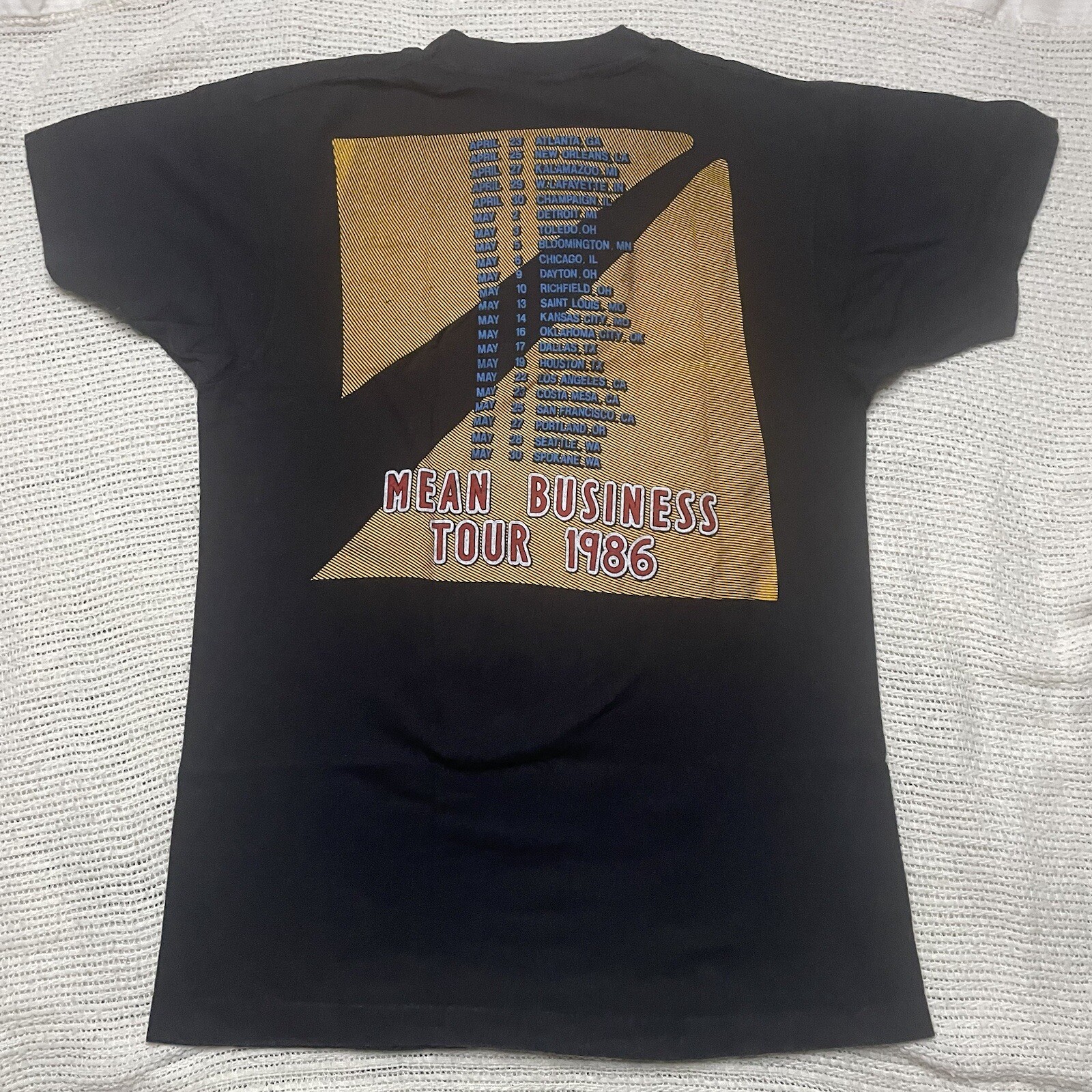 Screen Stars 1986 THE FIRM Small Medium MEAN BUSINESS TOUR Jimmy Page VINTAGE gallery