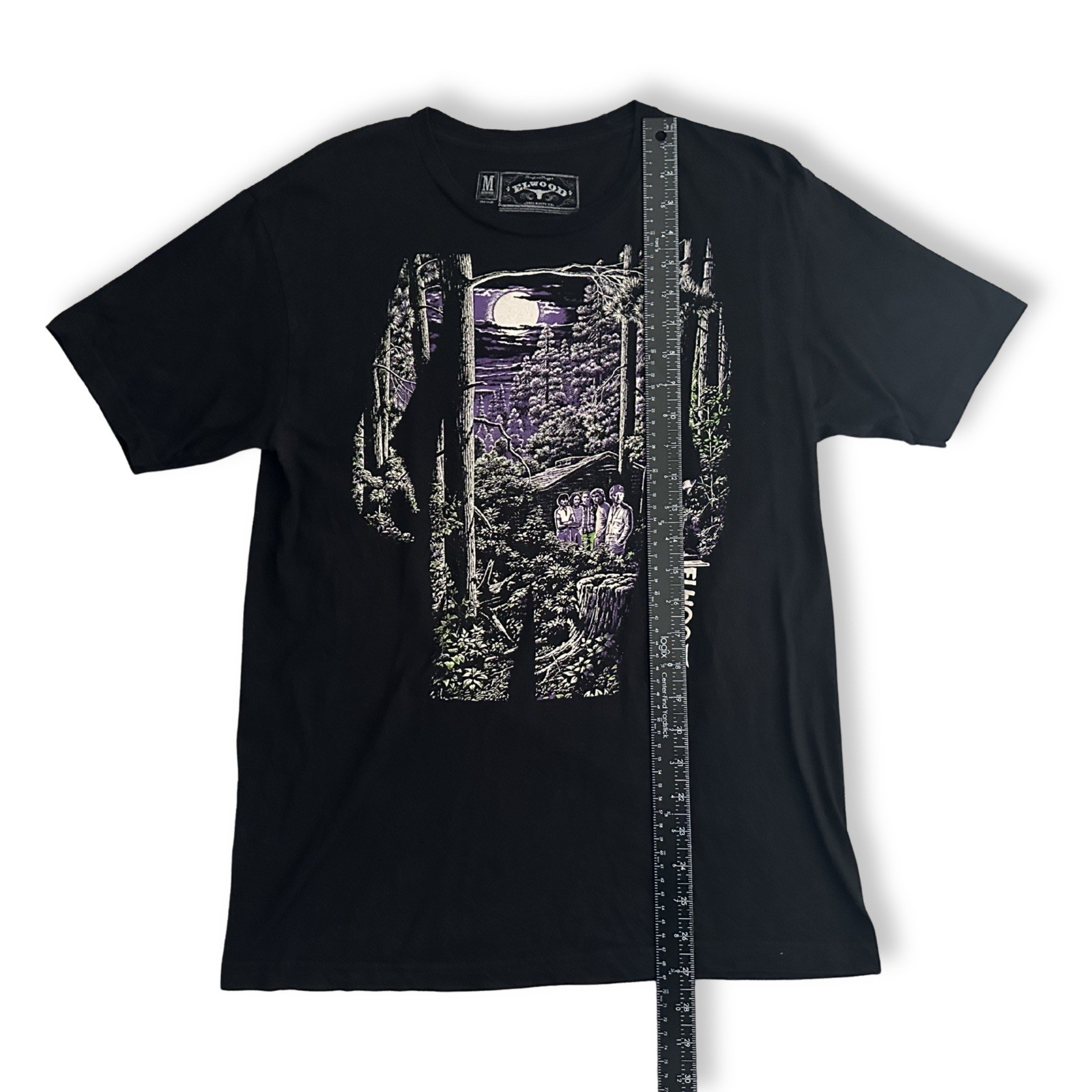 Elwood Skateboards Friday The 13th Horror Graphic Tee Mens M Med Black Y2K Skate gallery
