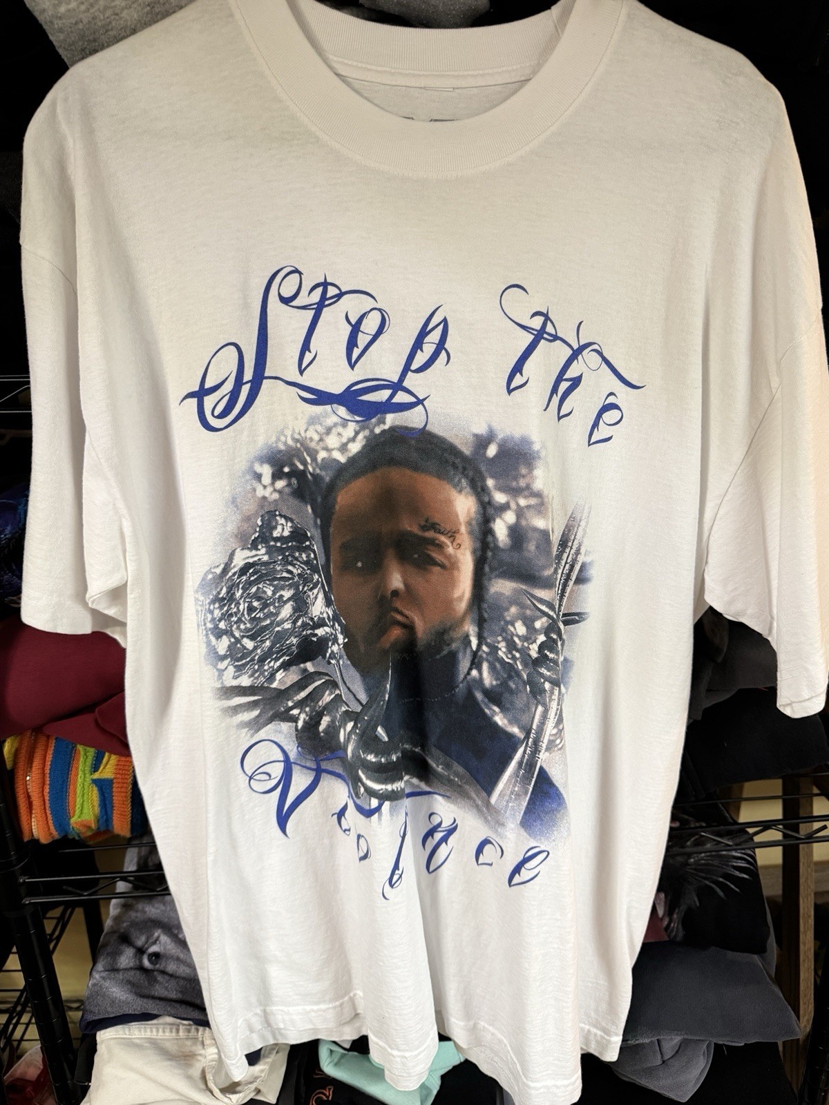 Pop Smoke x Virgil Abloh Stop The Violence Size L