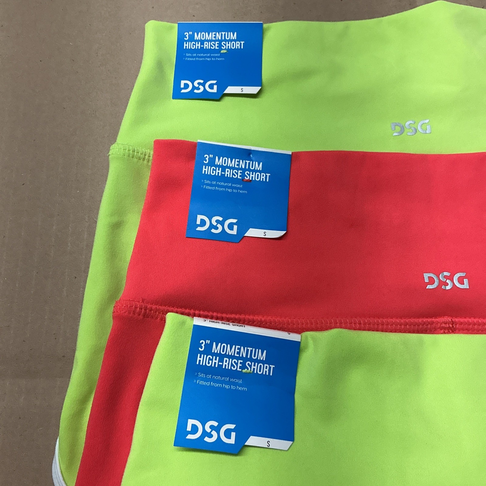 DSG 3” Momentum High Rise Short Lot Of 3 Size Small MSRP $54.00 Eby4298 gallery