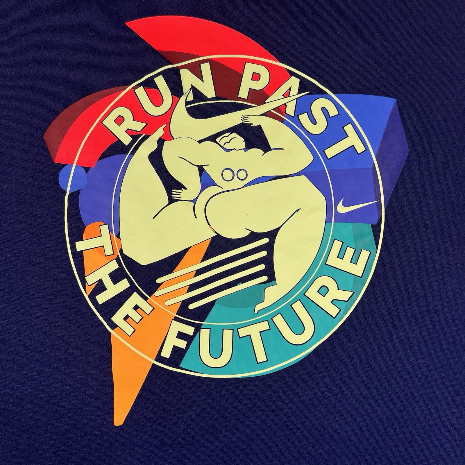 nike air x Kelly Anna Run Past The Future TShirt Navy Mens Large Dri Fit Graphic gallery