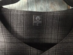NEW! COMFY! UNYFORME Cotton Plaid Jersey. Size L