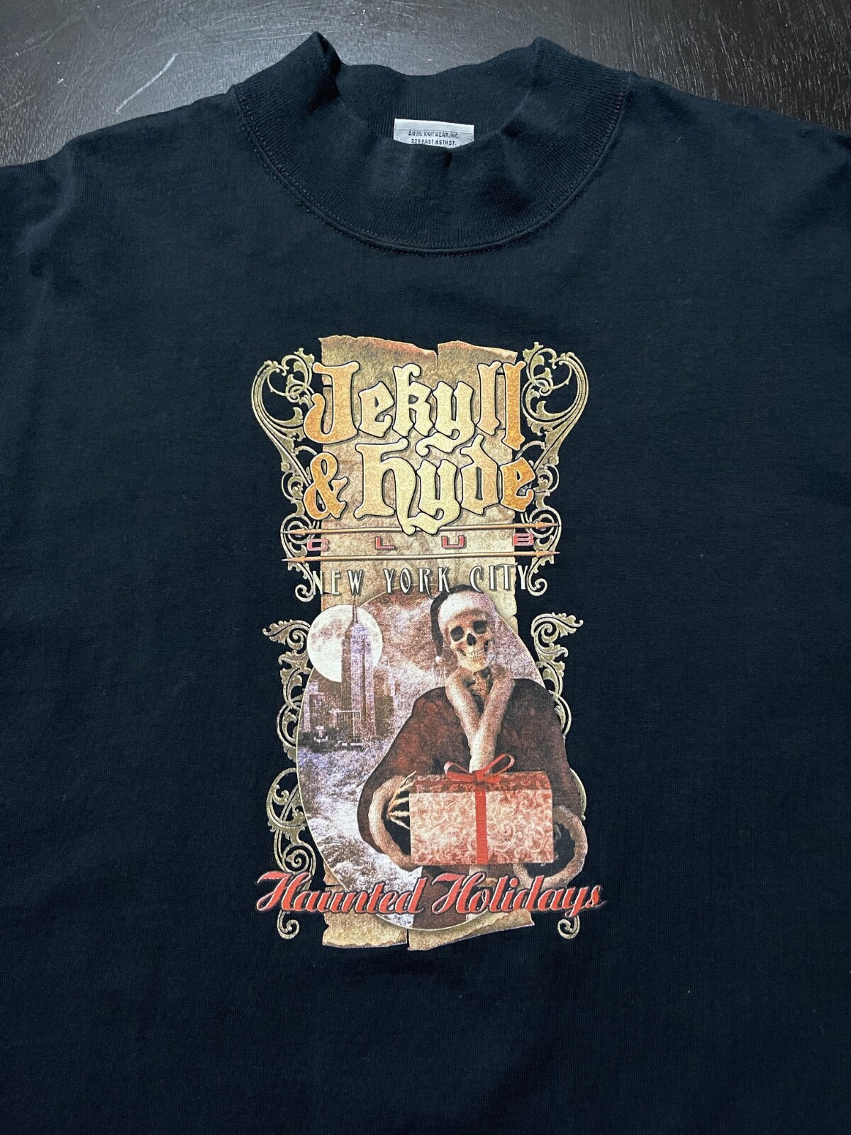 Vintage JEKYLL & HYDE CLUB Haunted Holidays LS Shirt, Black, Size: Large