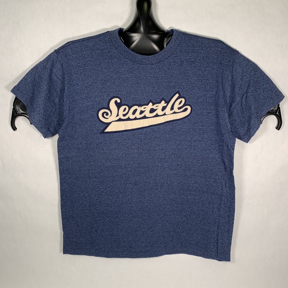Vintage 90s HRLA Seattle Single Stitch T-Shirt BLUE MEDIUM