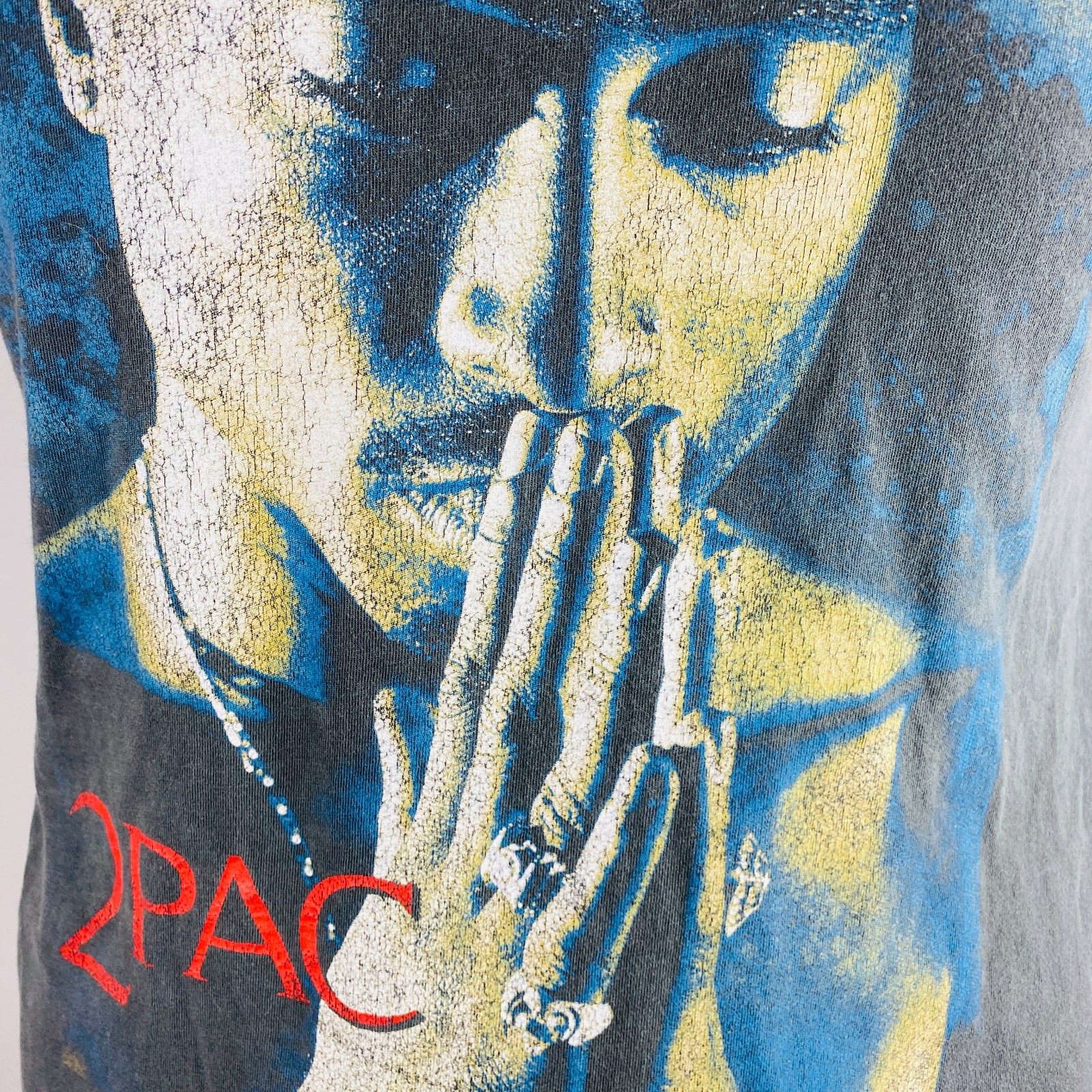 2 Pac Shakur Rapper 90's Hip Hop Music Legend Mens Gray T-Shirt * gallery