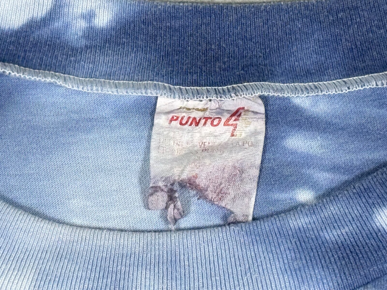 Vintage Venezuela Shirt Adult Extra Small Blue White Tie Dye Birds Mens 90s gallery