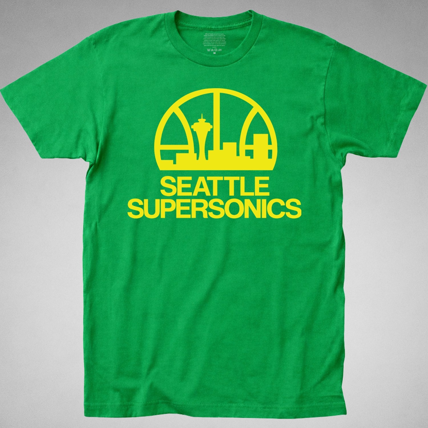 SEATTLE SUPERSONICS T-SHIRT tee nba super sonics 80s 90s basketball sports bball gallery