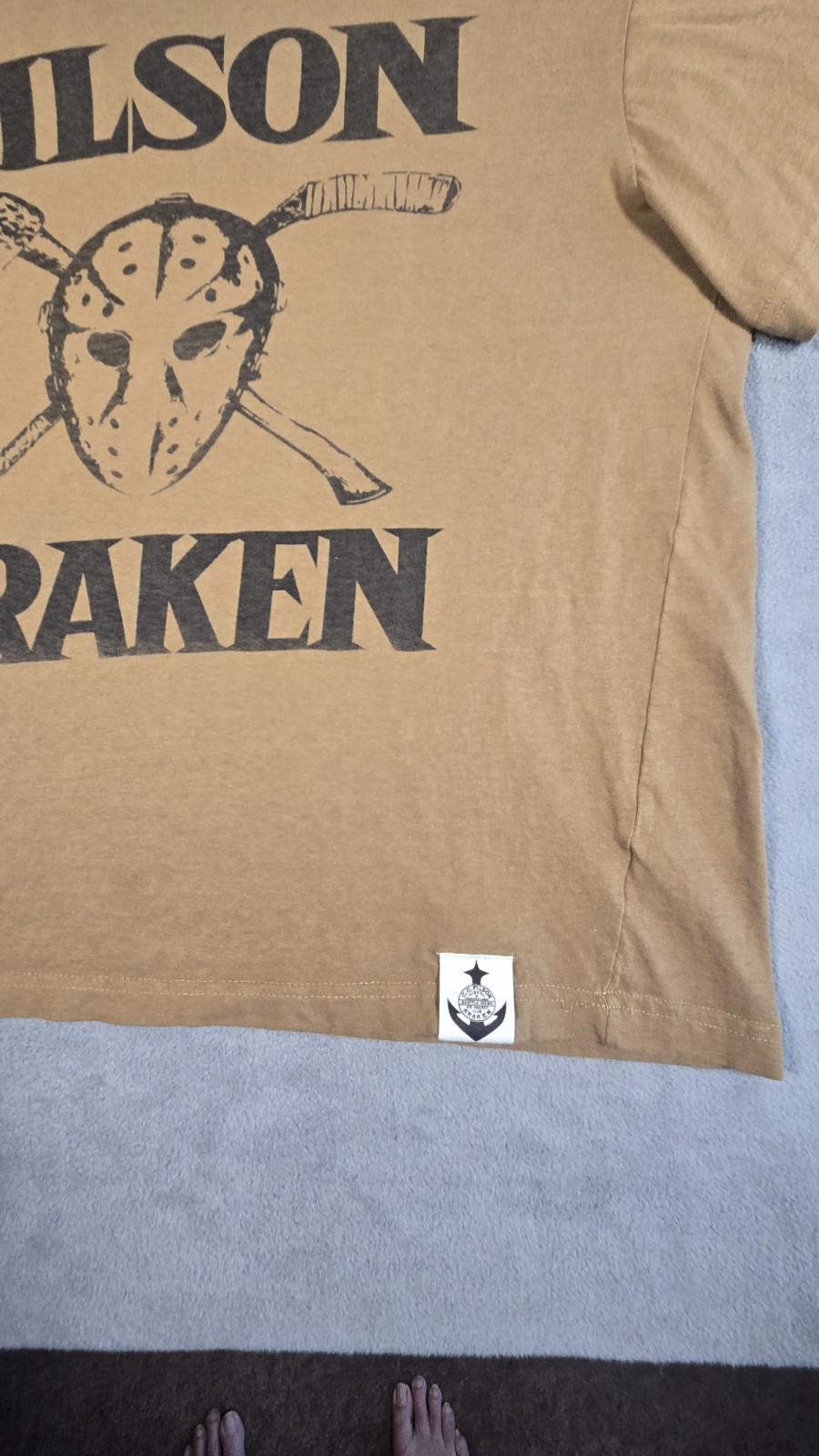 Filson x Seattle Kraken Ranger Graphic T-Shirt Tee Friday The 13th Mask Mens L gallery